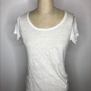 Everlane Linen White Sz Small Top